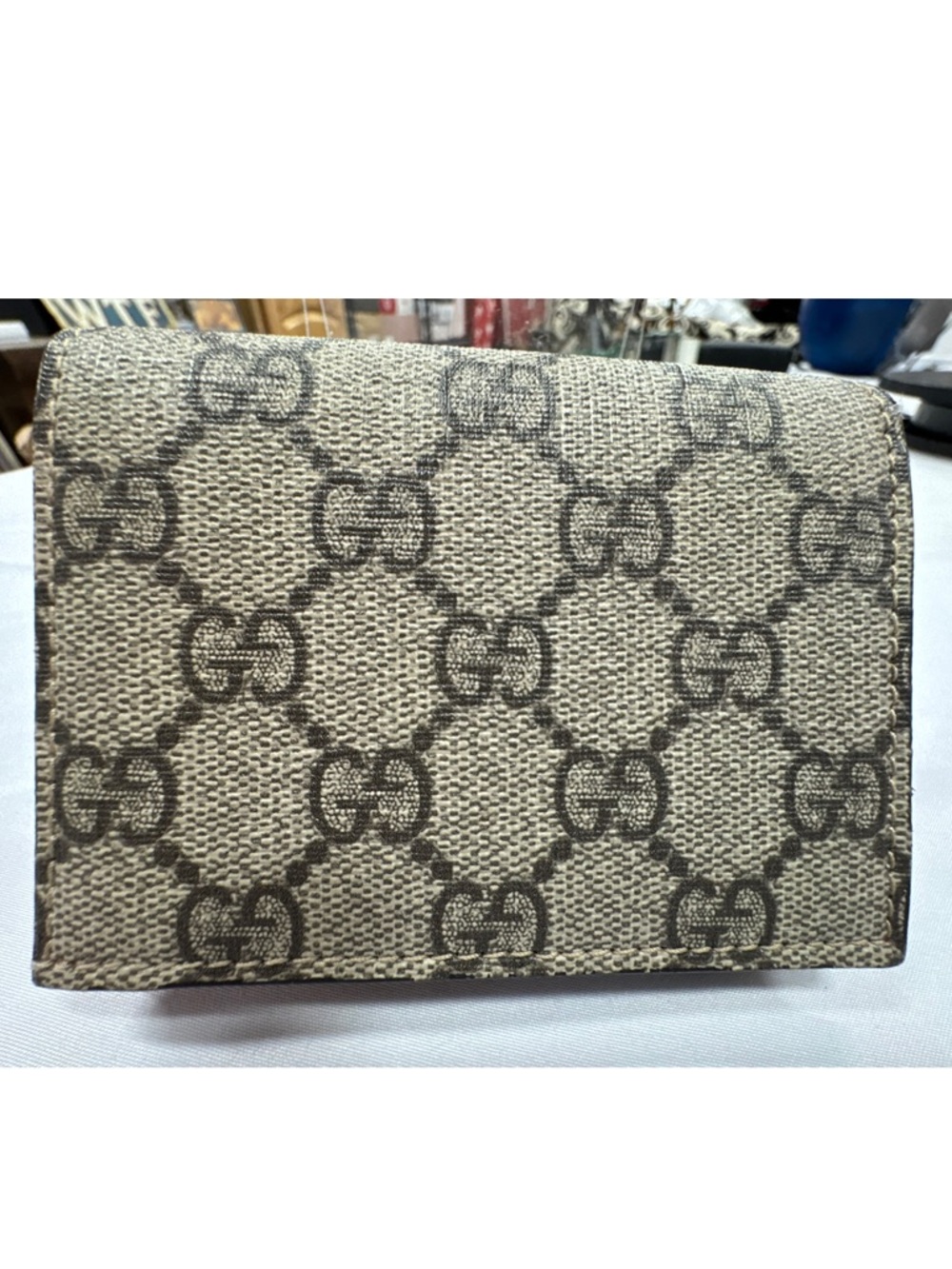 Gucci Beige GG Marmont Limited edition Cherry with rhinestone Wallet small - Picture 3 of 6